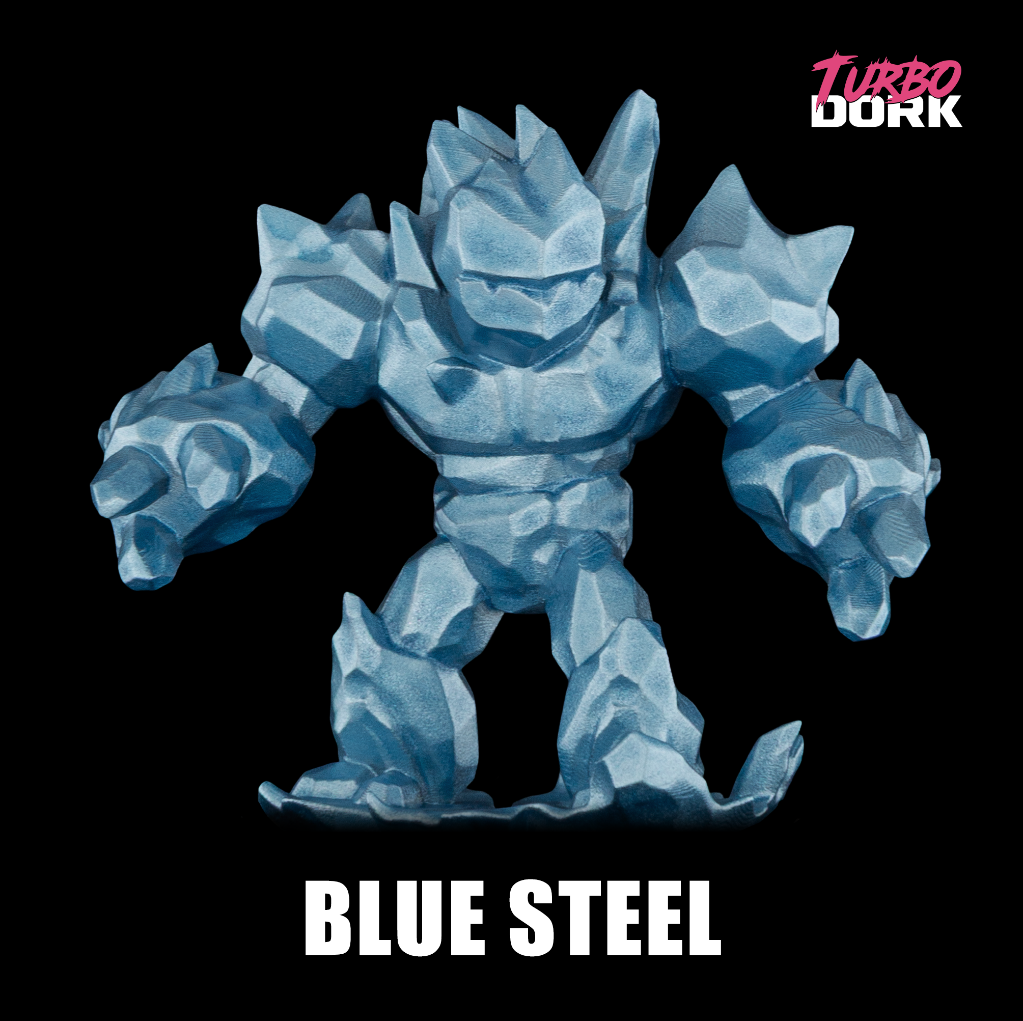 Turbo Dork: Blue Steel Metallic Acrylic Paint 22ml Bottle 2