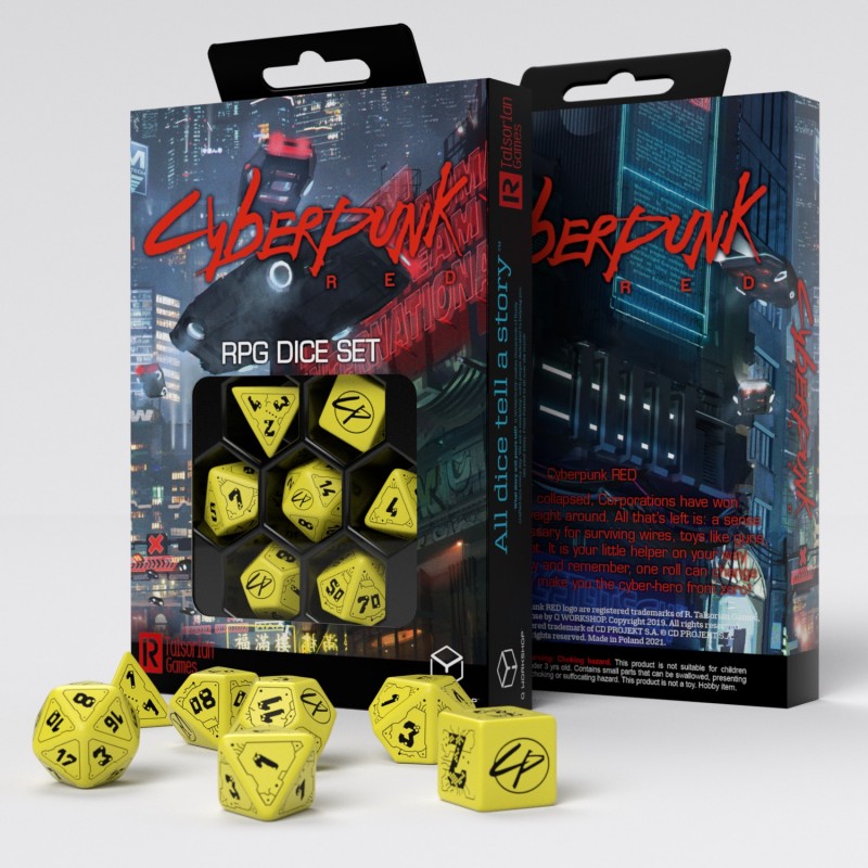Cyberpunk RED Dice Set: Danger Zone (7) 2