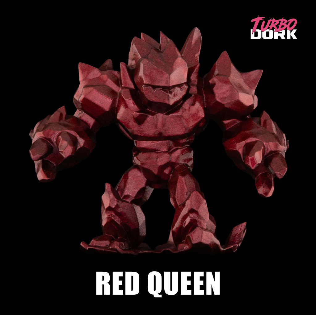 Turbo Dork: Red Queen Metallic Acrylic Paint 22ml Bottle 2