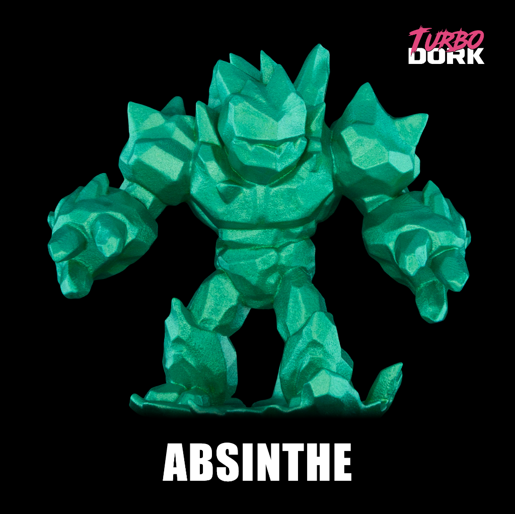 Turbo Dork: Absinthe Metallic Acrylic Paint 22ml Bottle 2