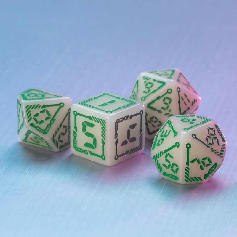 Digital Glowing Dice Set 7