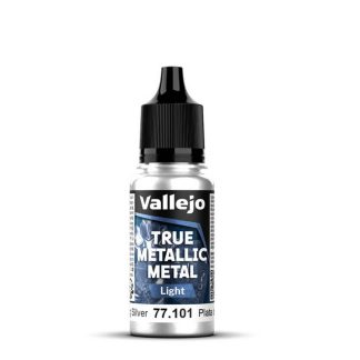 Vallejo True Metallic Metal: Sterling Silver - Light - 18ml 1