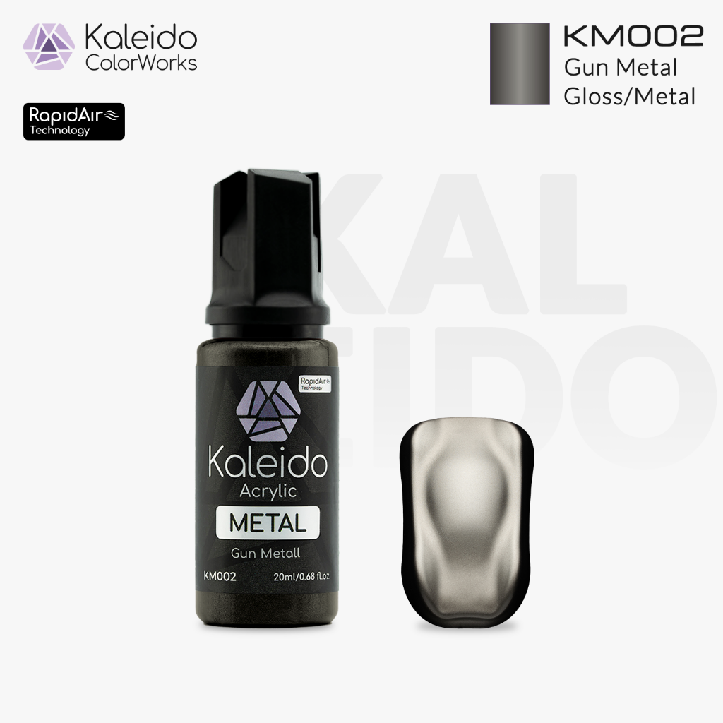 Kaleido Colorworks - Gun Metal 20ml Pack of 6 1