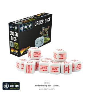 Bolt Action: Orders Dice - White 1