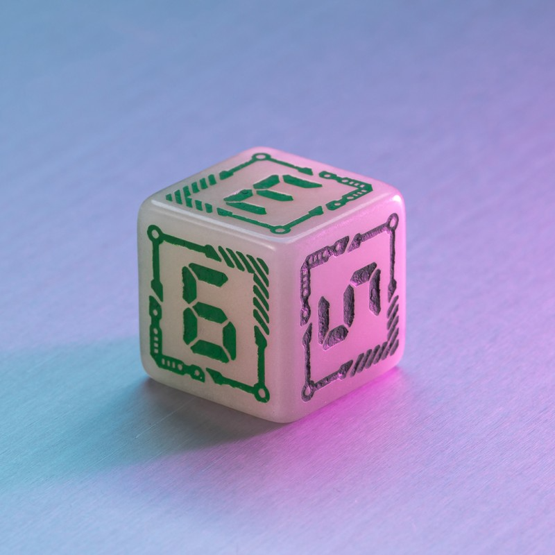 Digital Glowing Dice Set 9