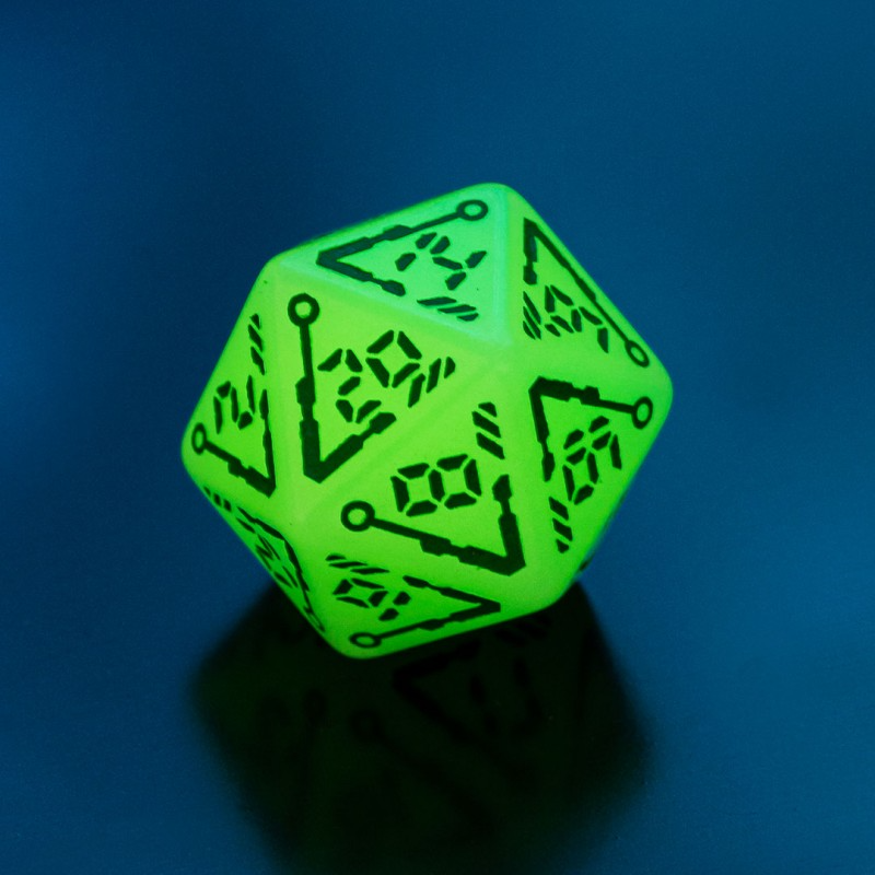 Digital Glowing Dice Set 10