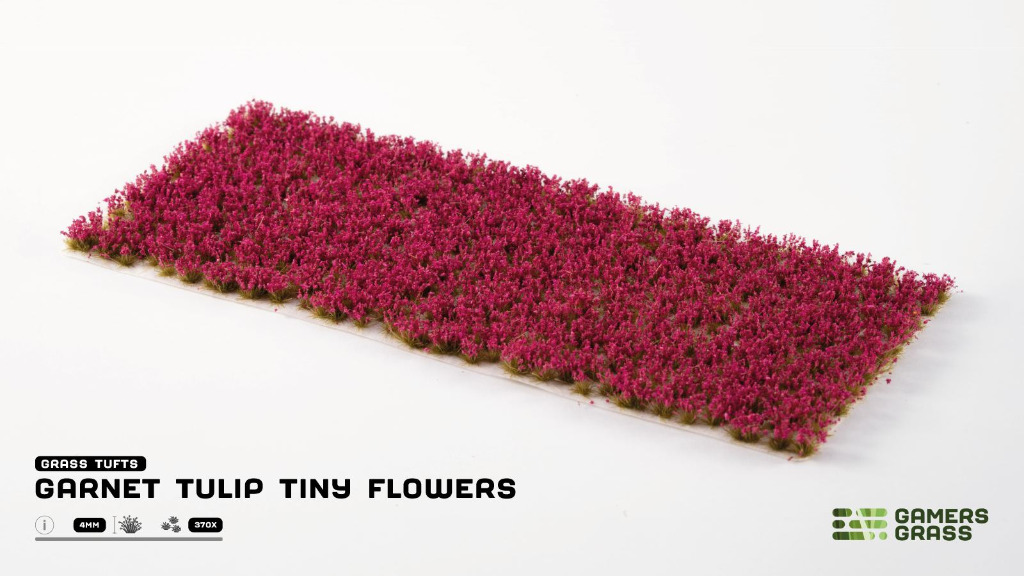 Garnet Tulip Tiny Flowers 1